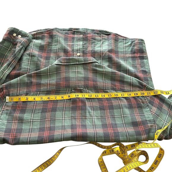 L.O.G.G. Men's Multicolor Green Long Sleeve Shirt - L - Picture 4 of 9